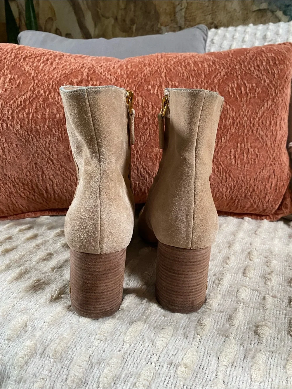 {Tory Burch} Suede Ankle Booties